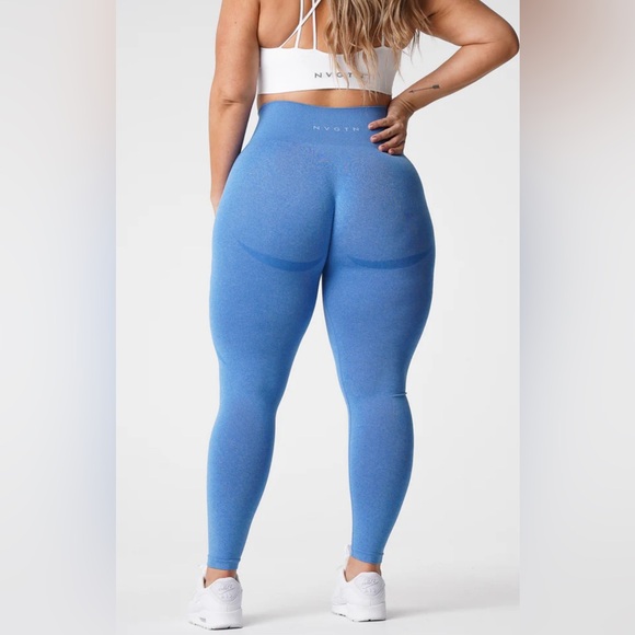 NWT NVGTN Ocean Blue Contour Seamless Legging - Picture 2 of 9